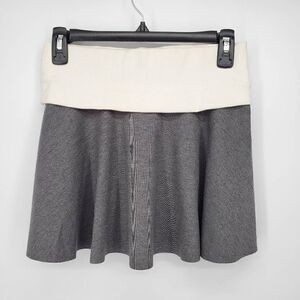 ‎Zara Women's Grey White Mini Skater Skirt Size Small